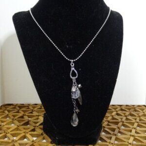 Handmade 11" Necklace with Fun Babbles & Faux Stones, NWOT